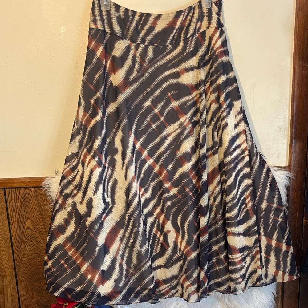 Jones New York Zebra Print A-Line Skirt